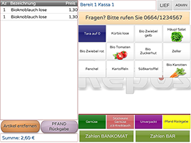 Kassa Selbstbedienung Selbstbedienung
